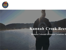 Tablet Screenshot of kannahcreekbrewingco.com